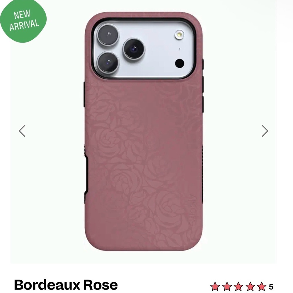 Casely Bordeaux Rose Floral iPhone 17 Pro Max Case